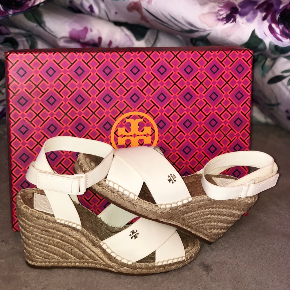 White espadrille sandal